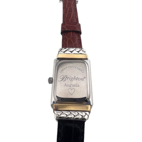 Brighton Augusta Silver Tone Case Quartz Women\'s Watch New Battery Reverse band main image 8